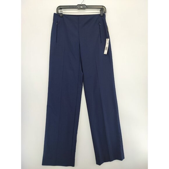 Elie Tahari Women's Navy Crepe Ankle Dress Pants Size 4